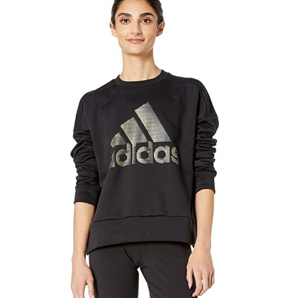 Adidas Women's Black  Logo Sweatshirt